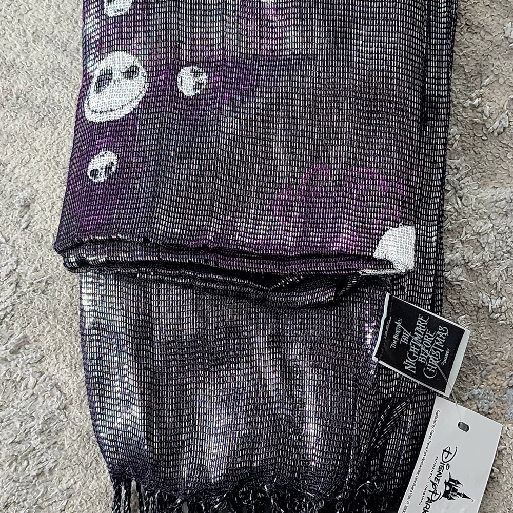 Disney Purple and Black Scarf